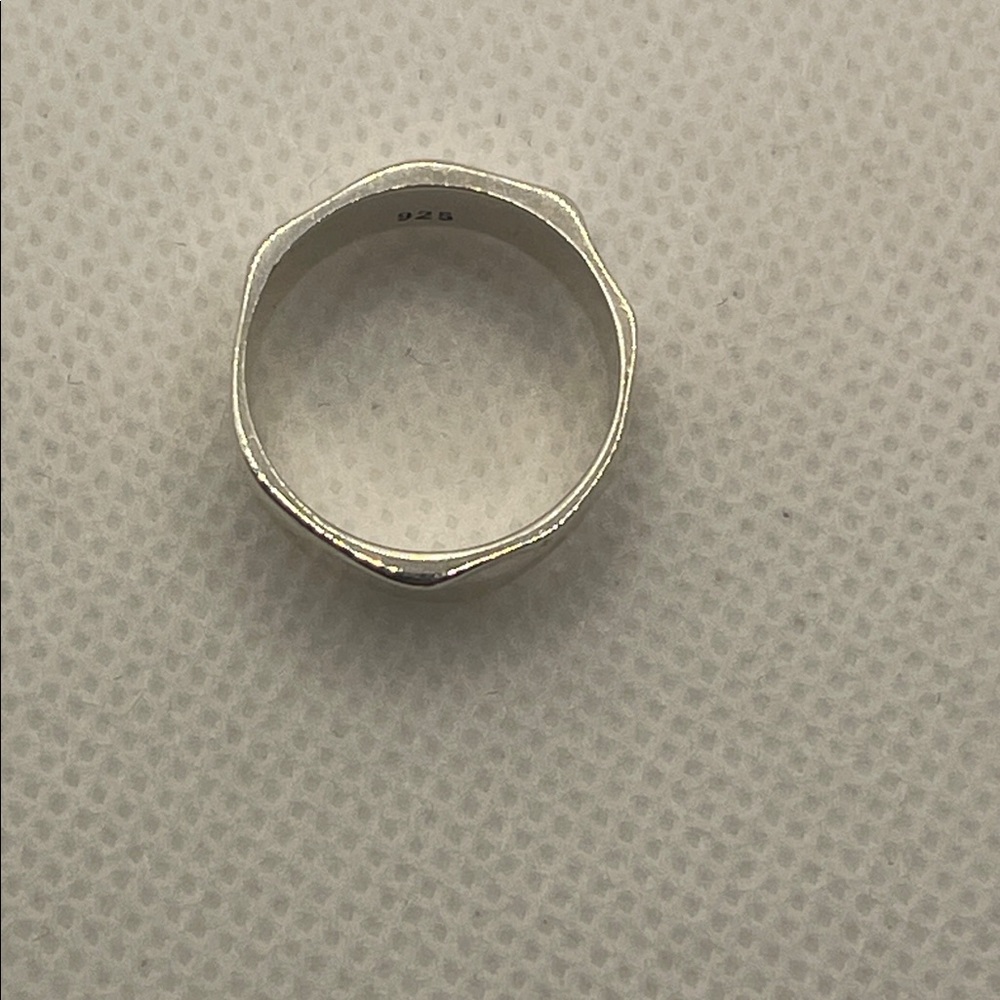 925 Silver Modernist Stacking Ring - image 4